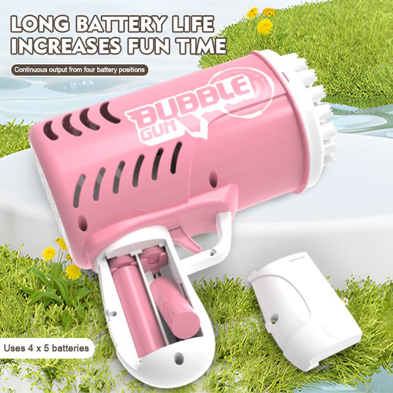 35-Loch-Blasenspielzeug Handheld-Blasenpistole Interaktion im Freien zwischen Eltern und Kindern Geburtstag/Party Kindergeschenk ohne Batterie Blasenwasser