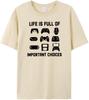 Life is Full of Important Choices Video Funny T Shirt Games Gamer Player Tops Tees for Men Clothes