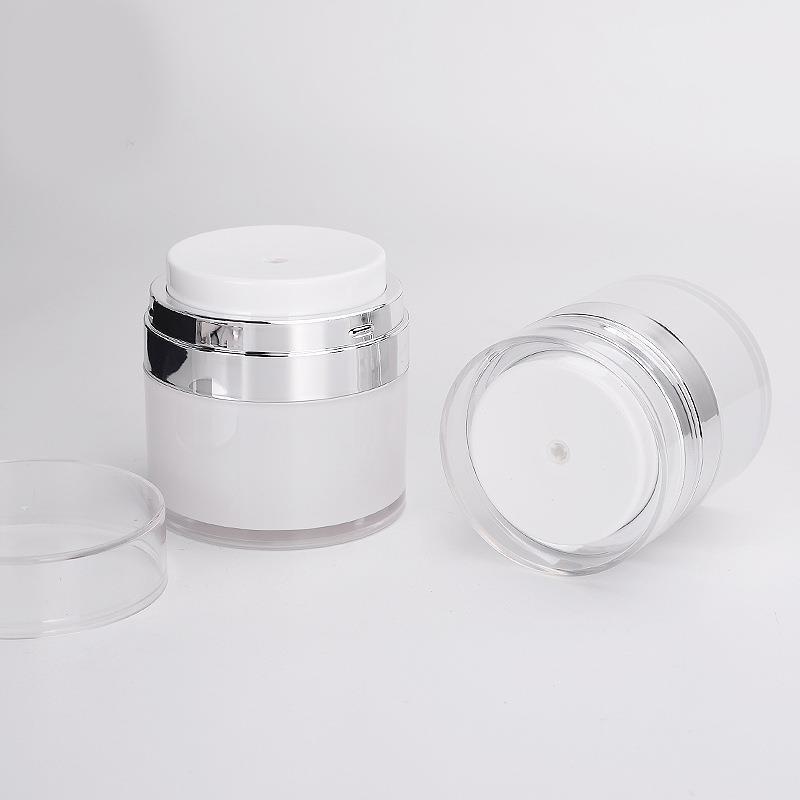 Airless Empty Pump Jar Refillable Creams Gels Lotions Dispenser Travel Leak Proof Cosmetic Container 1PCS Vacuum Bottle
