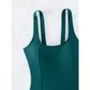 Nuovo costume da bagno intero slim conservativo tinta unita bikini da spiaggia vuoto schiena bellissima intero