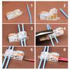 Mini Quick Terminal Block Fast T type Wire Connector Electric Splice Crimp Non Destructive Without Breaking Cable Insulated Line