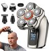 Smart TYPE-C Washable Six-Blade Electric Shaver with Digital Display