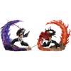 23cm Anime Figures Demon Slayer Kokushibou Vs Tsugikuni Yoriichi Pvc Aciton Figure Model Collection Statue Ornament Toys Gifts