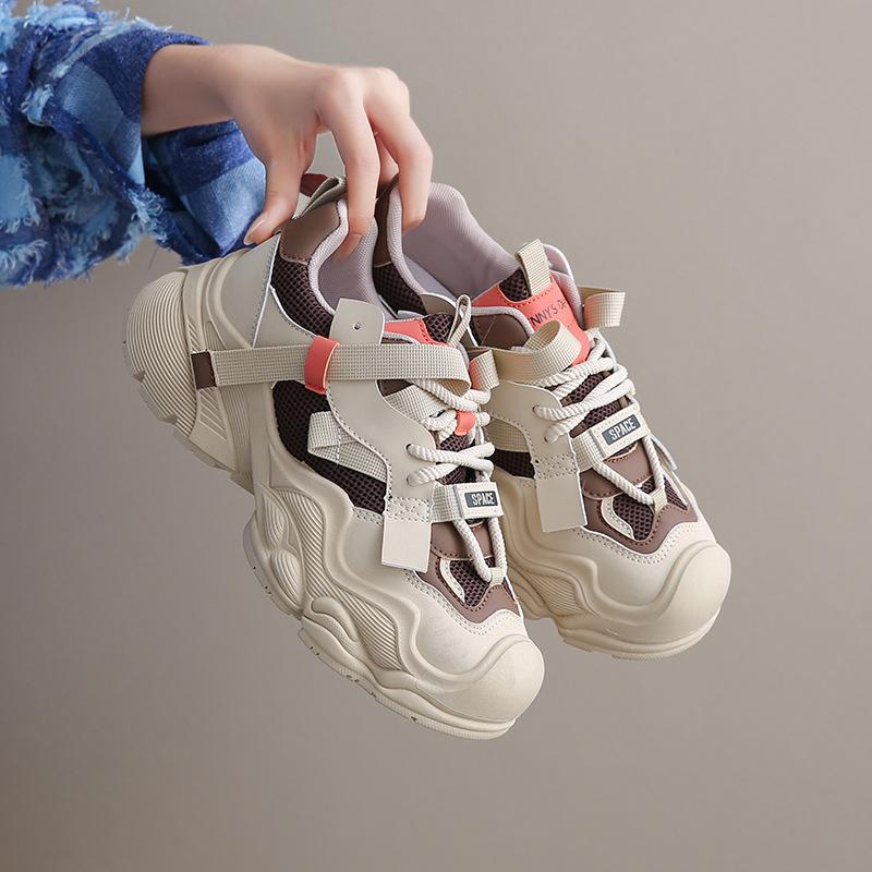 2025 autumn new Korean version breathable dad shoes women ins student casual shoes platform running shoes women CGA681