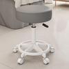 Beauty Rotating Stool with Backrest - Makeup/Barber/Dressing Table Chair with Casters