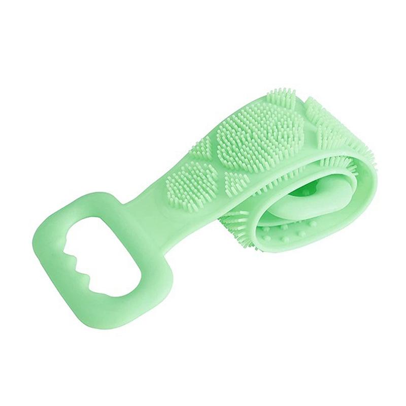 Badezimmer Dusch Rückenbürste Körper Silikon Peeling Schwamm Badeschwamm Reinigungsgerät Fleckenentfernung Badegürtel