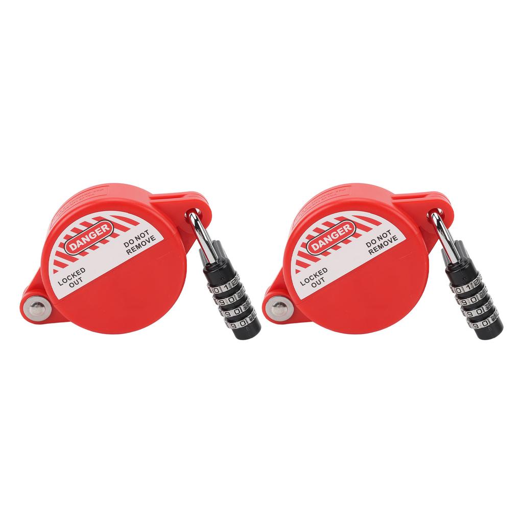 Gate Valve Lockout Device Engineering Plastic Zinc Alloy Water Spigot Lock with Coded Lock for 1 to