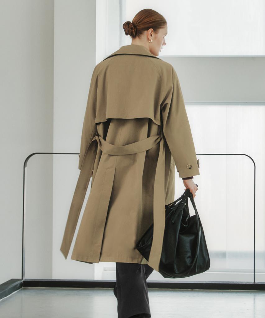 ZEROSTREET Lezero Double Trench Coat / Beige
