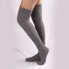 Womens Winter Leg Warmer Coral Fleece Thigh High Boot Socks Solid Color Ribbed Furry Warm Over the Knee Long Stockings