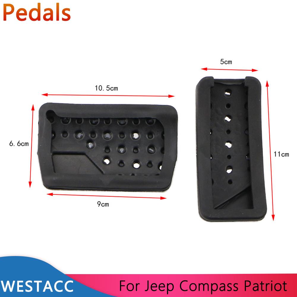 Auto Pedale Gaspedal Gas Bremspedal Schutzhülle für Jeep Compass Liberty 2007-2016 Patriot 2011-2017 AT