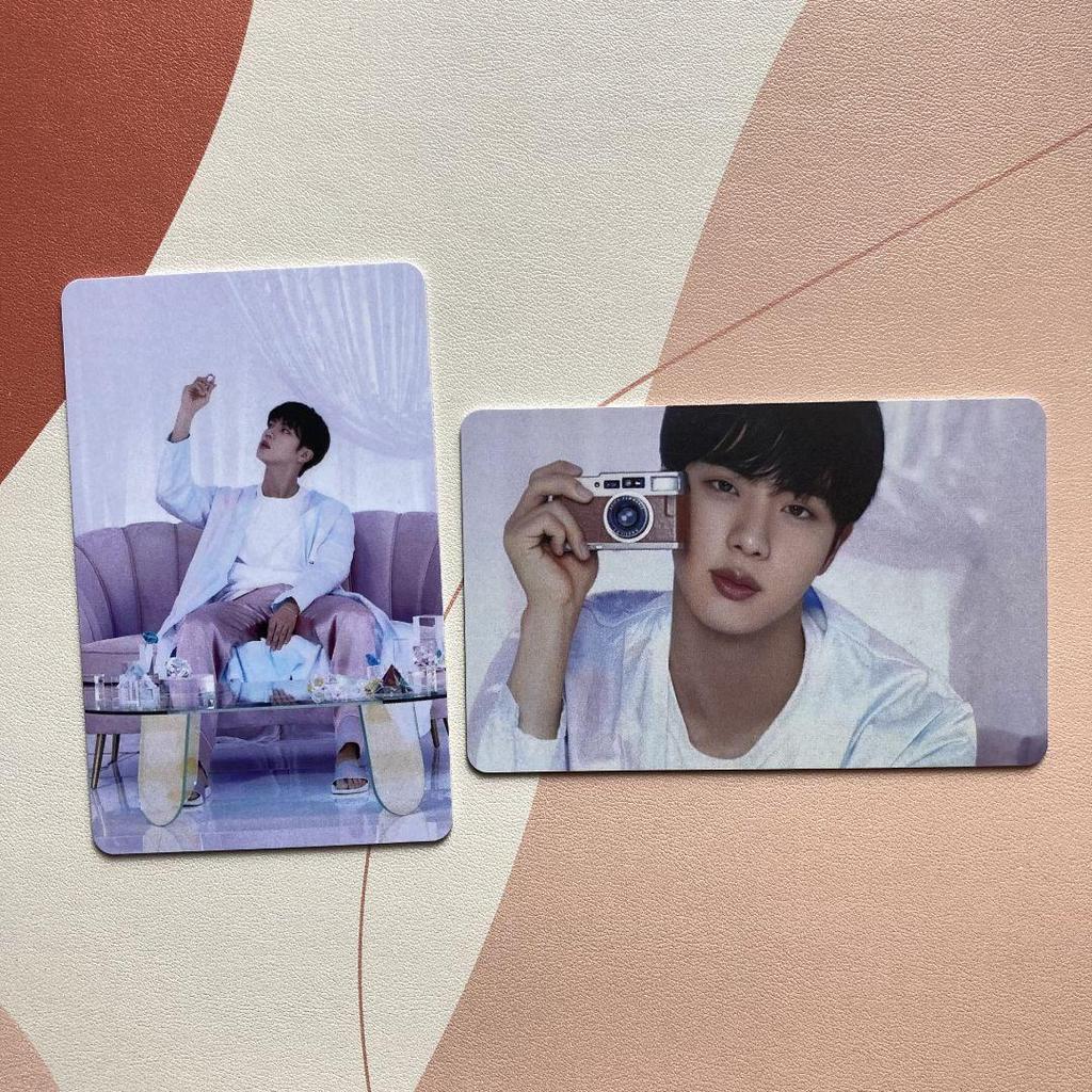 [USED] BTS Bangtan Boys Jin BE Unreleased Lucky Draw Trading Cards (2 pieces)