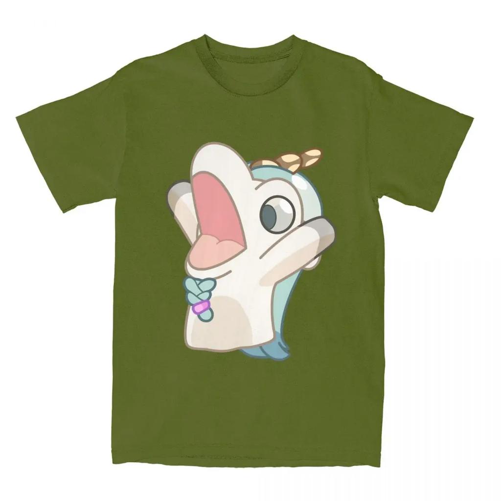 Unicorse Screaming T Shirt Summer Blueyed Anime Vintage T-Shirts Cotton Hip Hop Tee Shirt For Men Short Sleeve Casual Clothes
