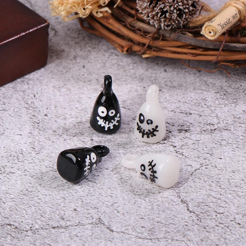 

Подвеска с привидением на Хэллоуин, мультяшный 3D-призрак, смоляной шарм, пасхальные подвески, аксессуары для сережек, ожерелья, брелока, сделай сам белый