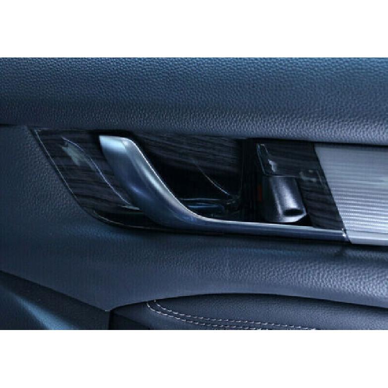 Inner door bowl For HONDA Accord ABS black wood grain cover trim 2018-2022 4pcs