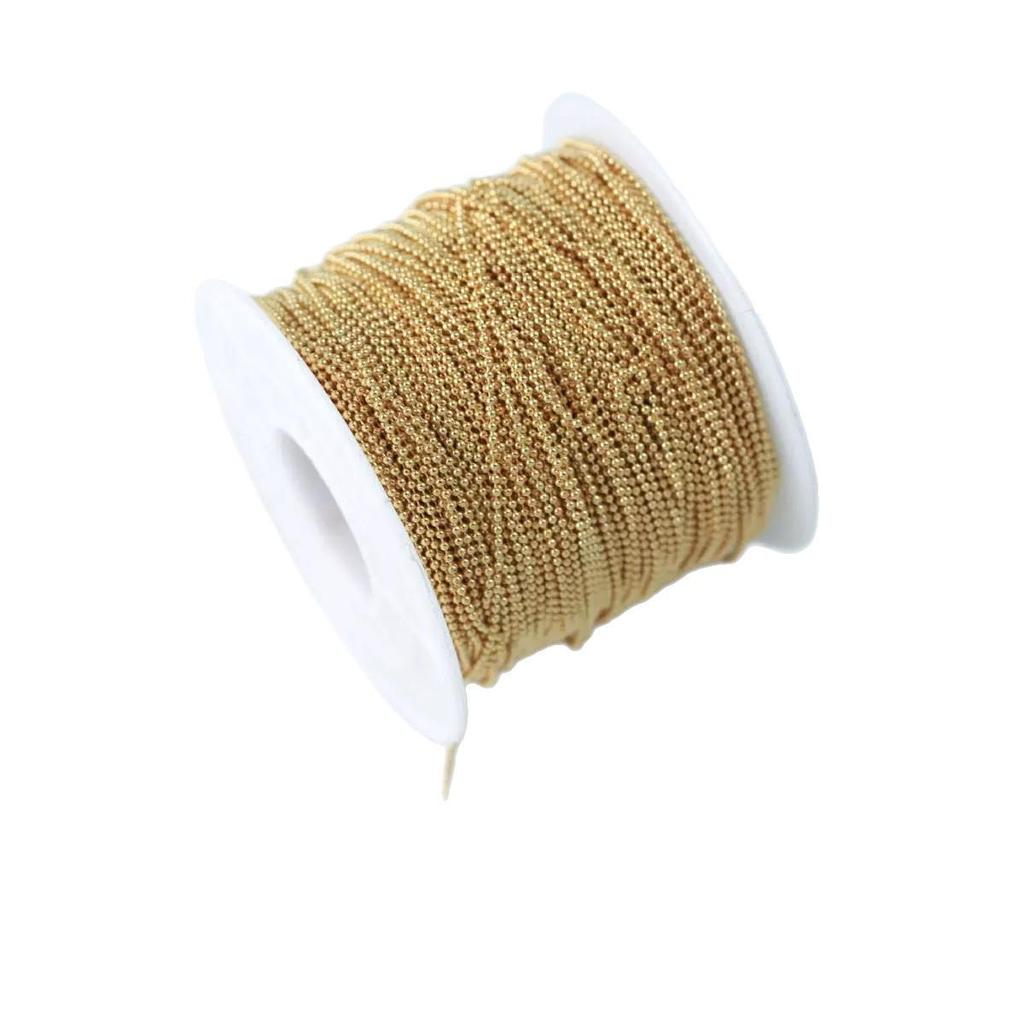 Luxury Spicy Girl Nail Art Metal Bead Chain Decoration - Gold & Silver DIY Nail Accessories