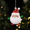 Santa Christmas Tree Decor Plastic Xmas Ornaments Santa Claus Snowman Pendant  Kids Xmas Gift