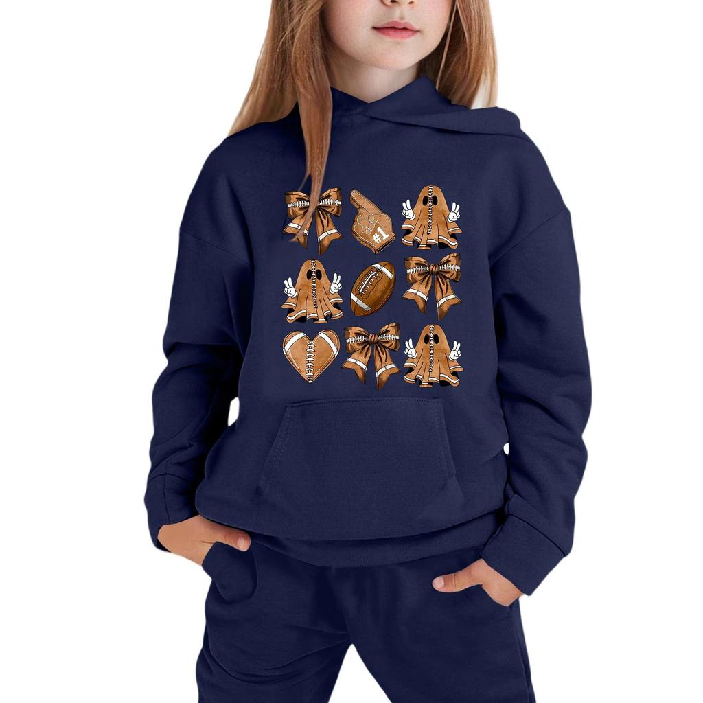 Kids Hoodie Halloween Print Pullover Sweatshirt Long Sleeve Casual Hooded Top for Boys Girls Soft Comfortable Fabric