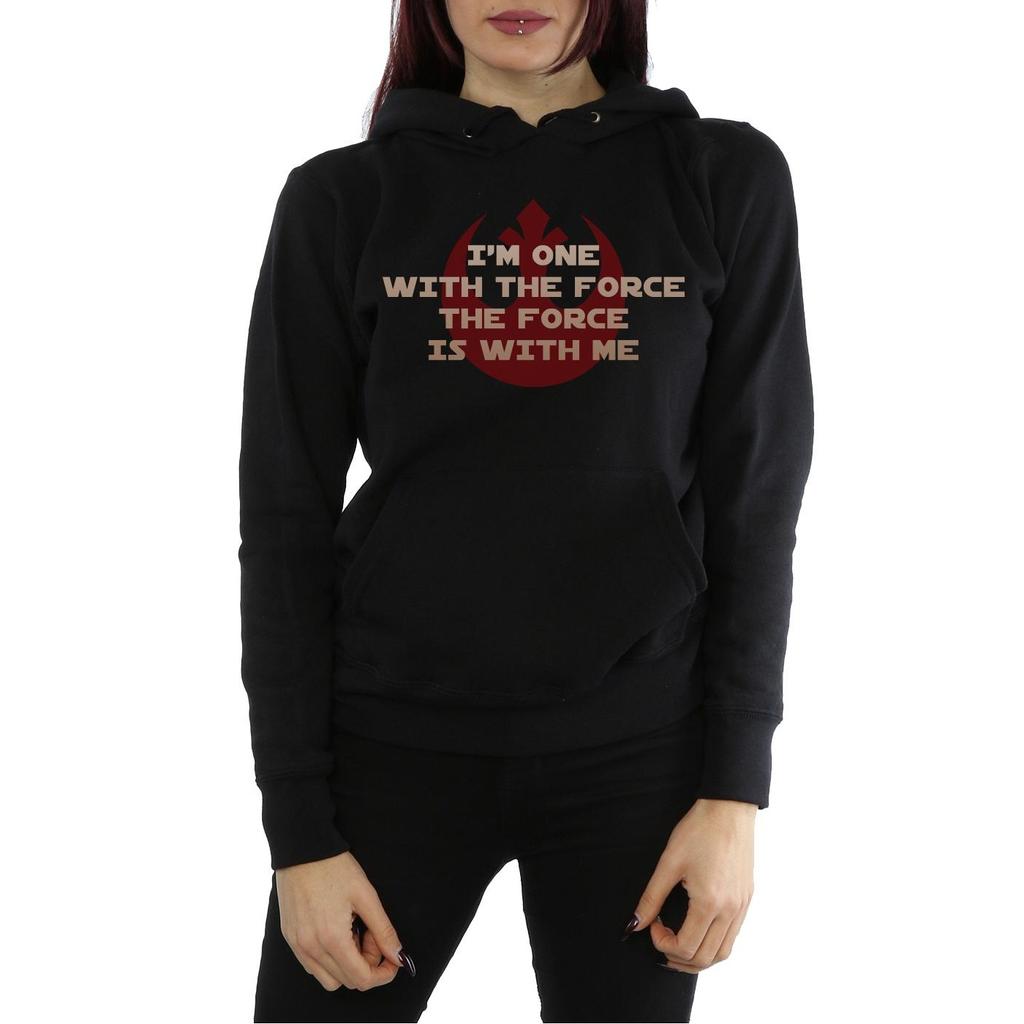 STAR WARS Damen/Damen Rogue One IÂ'm One With The Force Roter Kapuzenpullover