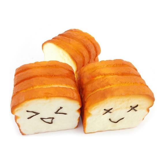 Toast Bread Squishy Expression Card Cellphone Holder Hand Pillow Stress Reliever
