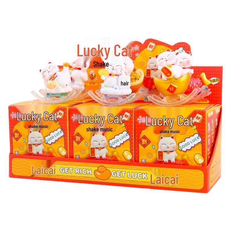 Creative Cute Cartoon Cat Emotion Blind Box Resin Desk Figurine Gift