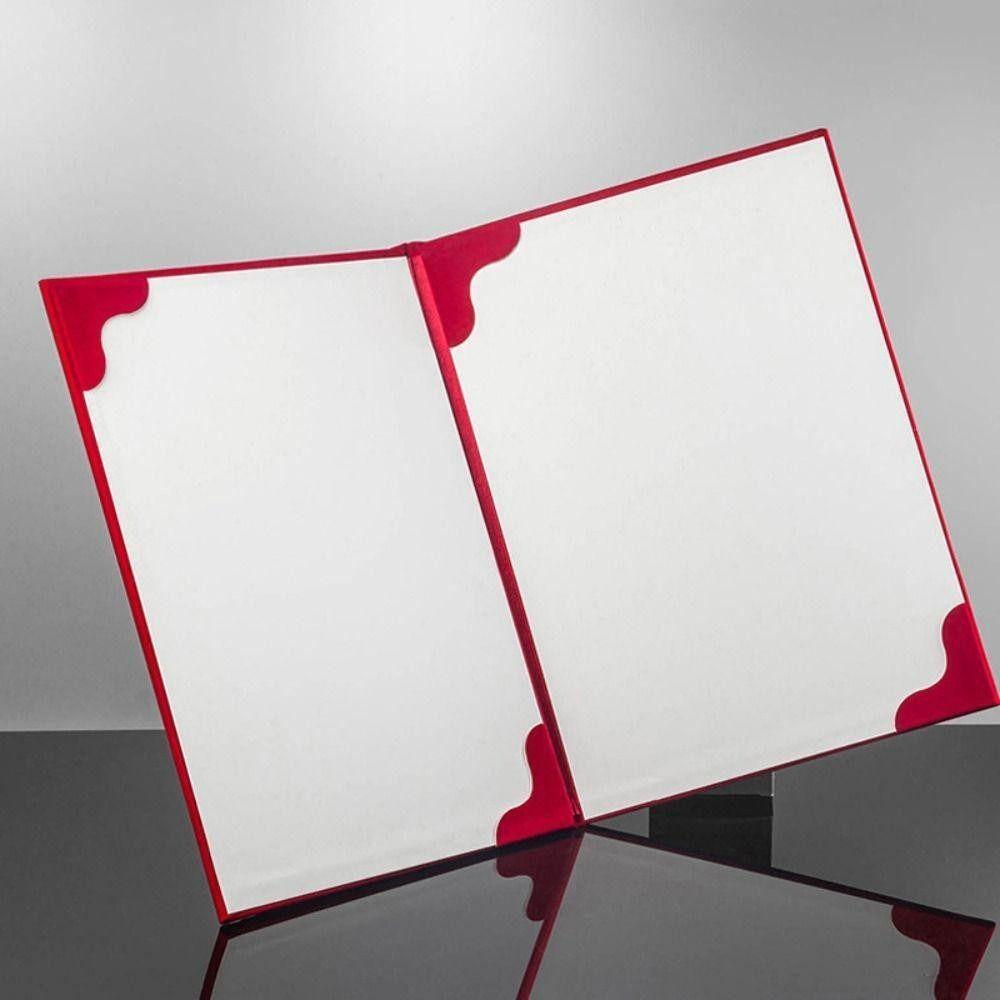 1Pcs Thicken A3 A4 Paper Hardcover Plush Surface File Page Folder  Signing Contract