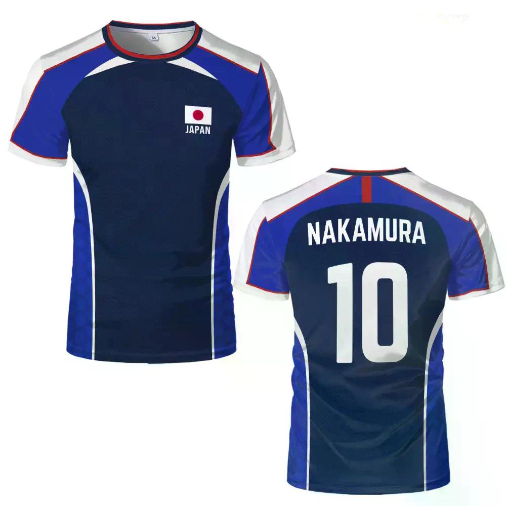 

Tsubasa Atom Hutton Cartoon Animation Anime Football Soccer T-Shirt Blue Nation Jersey Japan Print Sport Vintage Short Sleeve Uniform Cosplay Unisex 5XL