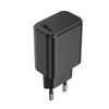 Setty Wall Charger 1X USB 3A Black + USB-C Cable 1.0 M
