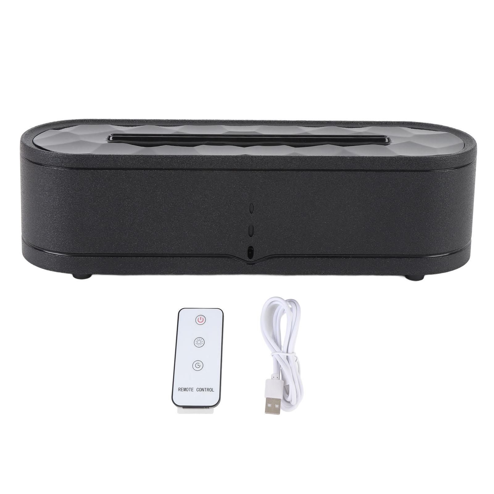 

Пламя диффузор с пультом дистанционного управления цветной тихий USB пламя эфирное масло диффузор увлажнитель для чёрный