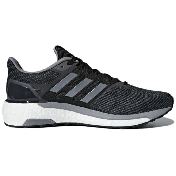 Adidas Supernova 1 Comfortable Daily Mesh Non-Slip Low-Top Marathon Running Shoes Unisex sneaker Black Silver CG4022