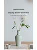 Elegant Ceramic Guanyin Vase: Zen-Inspired Shoulder Vase for Flowers and Ornaments
