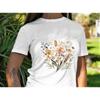 Pressed flowers T Shirt Heavy Cotton Wildflower vintage floral dried plants design Boho Cottage Core top gift