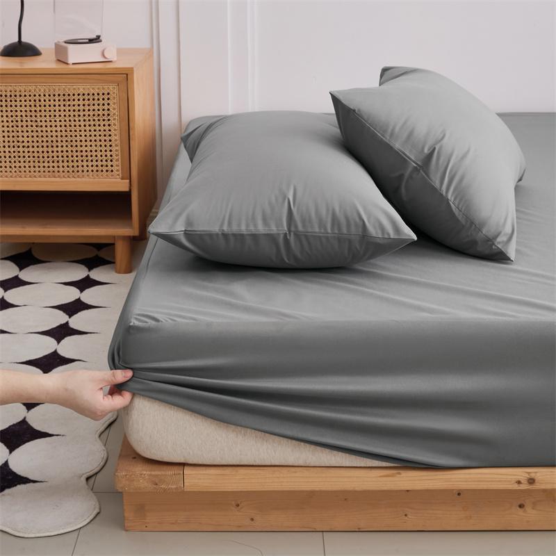 2PCS Waterproof Fitted Bed Sheet With 360 Elastic Band Mattress protector Cover Bedspreads for Single Double King Queen Size Bedsheet