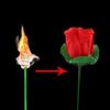 Tricks Magische Requisiten Mystische Feuerfackel zur Rose Magischer Trick Rose Magie Feuerrose Wechselnde Rosen Magie