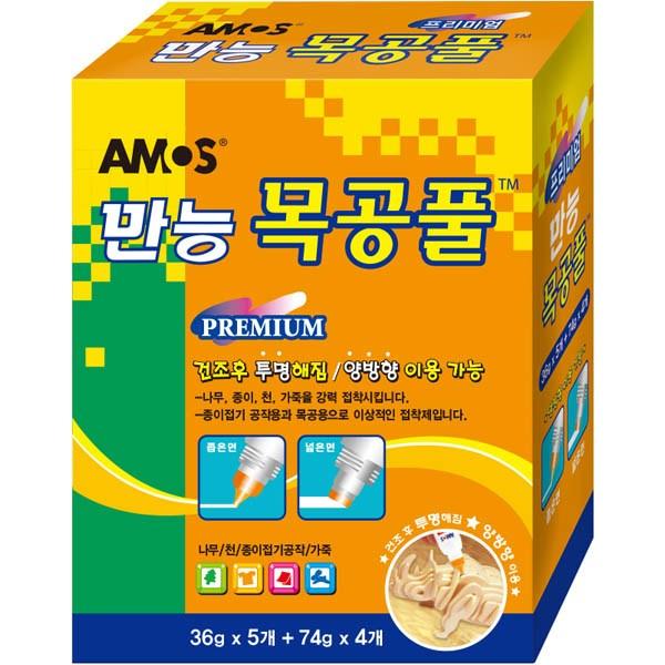 

Универсальный клей для деревообработки Amos Premium 74г х 4п + 36г х 5п набор, 1 комплект, корейские игрушки