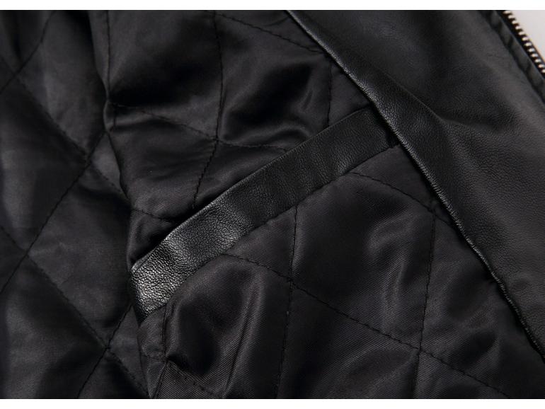 Giacca in Pelle con Zip e Collo Alto da Uomo Philip Plein - Collezione Autunno/Inverno
