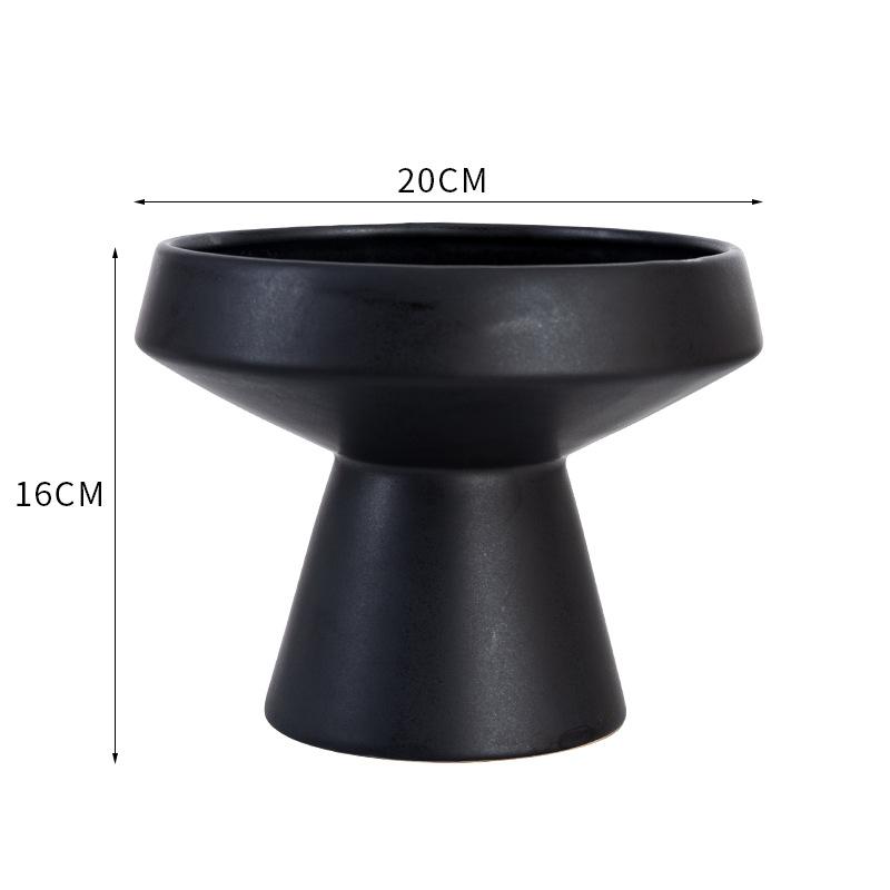 Ceramic Vase White Round Flower Pot Hydroponic Flower Arrangement Accessories Pot Container Home Decoration Flower Vases