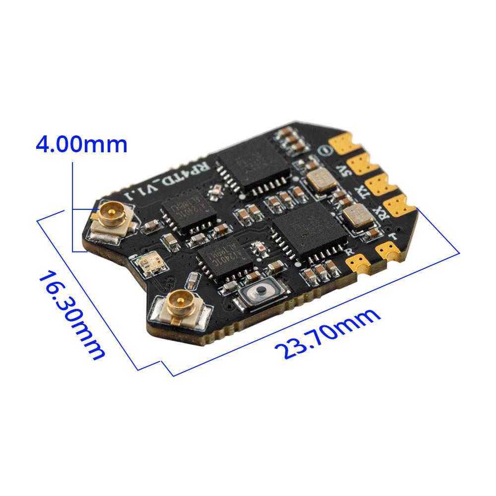 Radiomaster RP4TD V1.1 Dual Channel TCXO Built WIFI 2.4Ghz ExpressLRS Nano True Diversity Receiverx Transmitter FPV Airplane