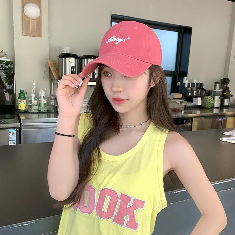 Fashion New Soft Top Baseball Cap for Women  Fashionable Letters Hot Painting Outdoor Casual Sun Visor Baseball Cap