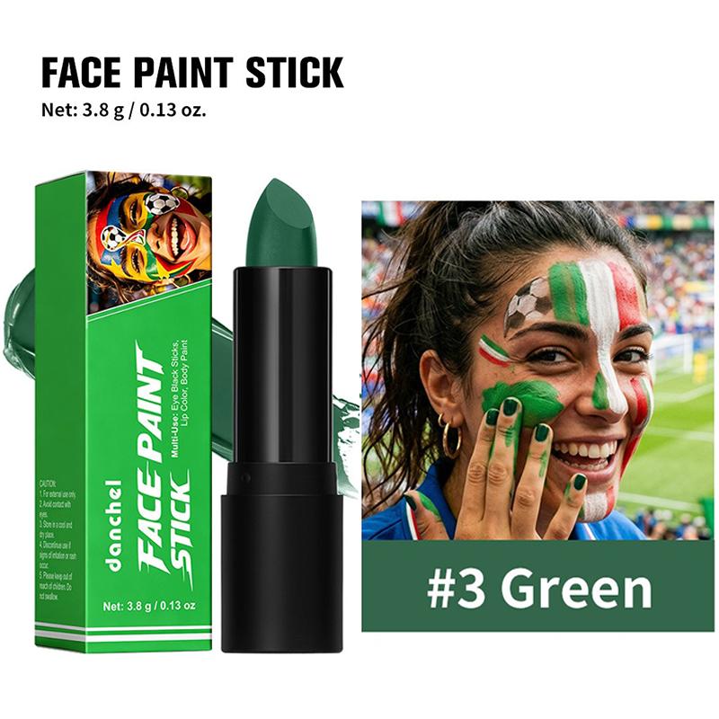 Stick Colore Vivace per Pittura Facciale da Tifoso Sportivo Crayon per Tatuaggi sul Corpo Artistico Portatile Impermeabile Trucco per il Giorno della Partita Multicolore Forniture per Feste