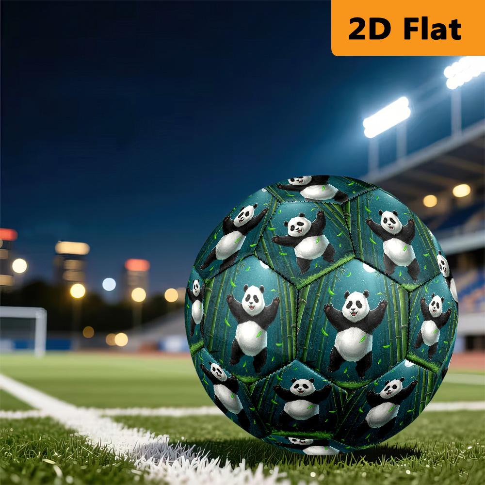 Cute Panda Bamboo Moon Size Soccer Ball High Elasticity Match Universal Unique Gift Cartoon Soccer Ball Suitable For Both Training And Competition