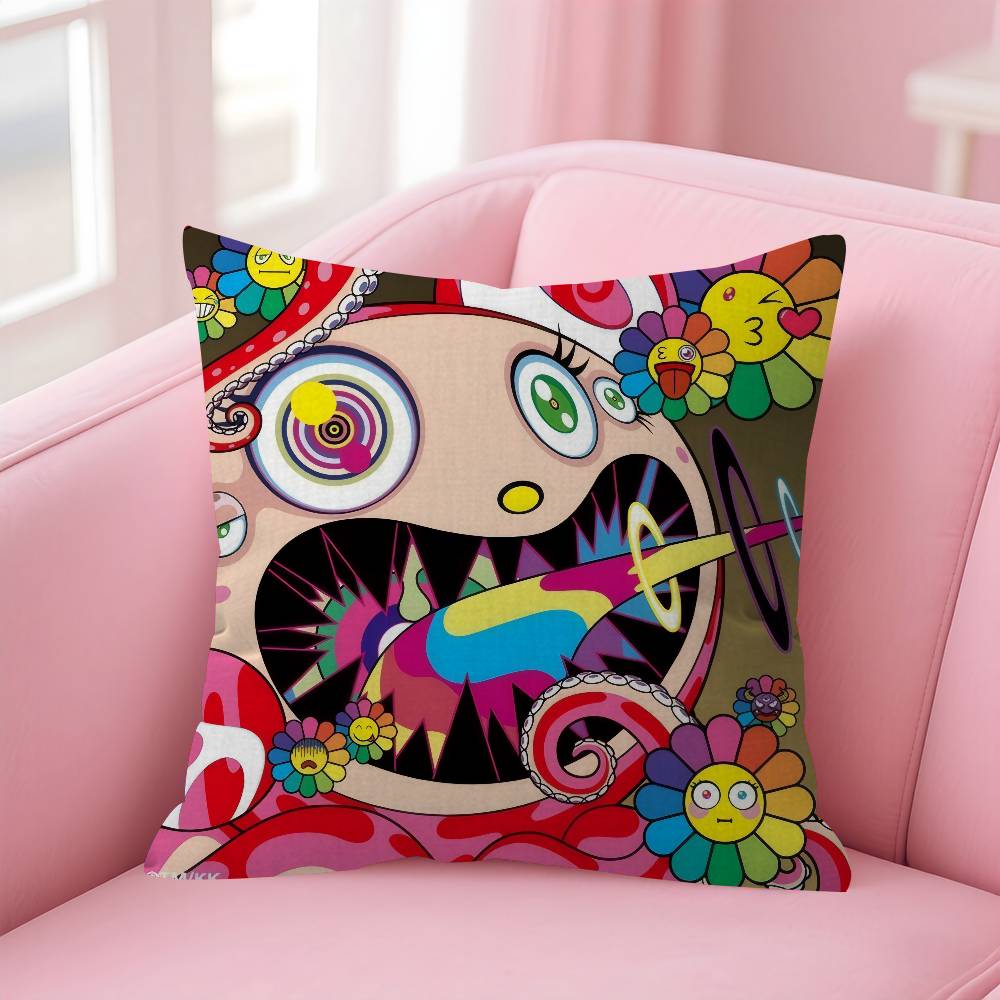 

Pop Aesthetics TTakashiMMurakami Personalized picture text home decorative pillows Household Gifts 45x45cm 30x30 cm