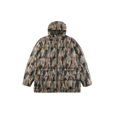 Levis Camouflage Kapuzen-Casual-Daunenjacke Herren Jacken Camouflage-Grün 28254-0001