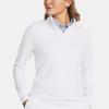 Under Armour Solid Color Breathable Stand Collar Pullover Long Sleeve Sweatshirt Women sweatshirt White 1383614-100