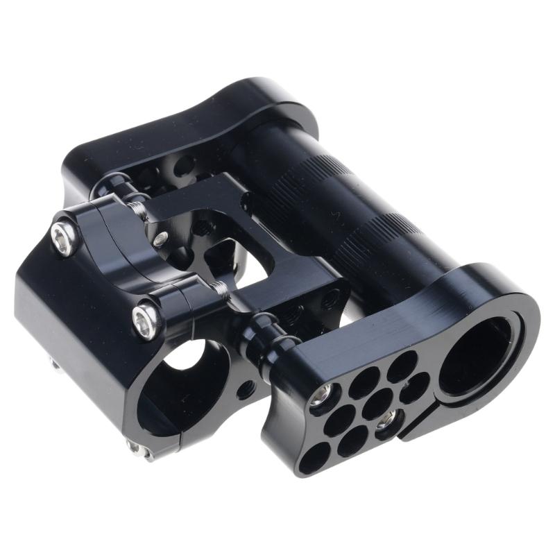 Adjustable Bicycles Double Stem Aluminum Alloy Folding Bike Porous Stem 25.4MM Hollows Bicycles Handlebar Stem