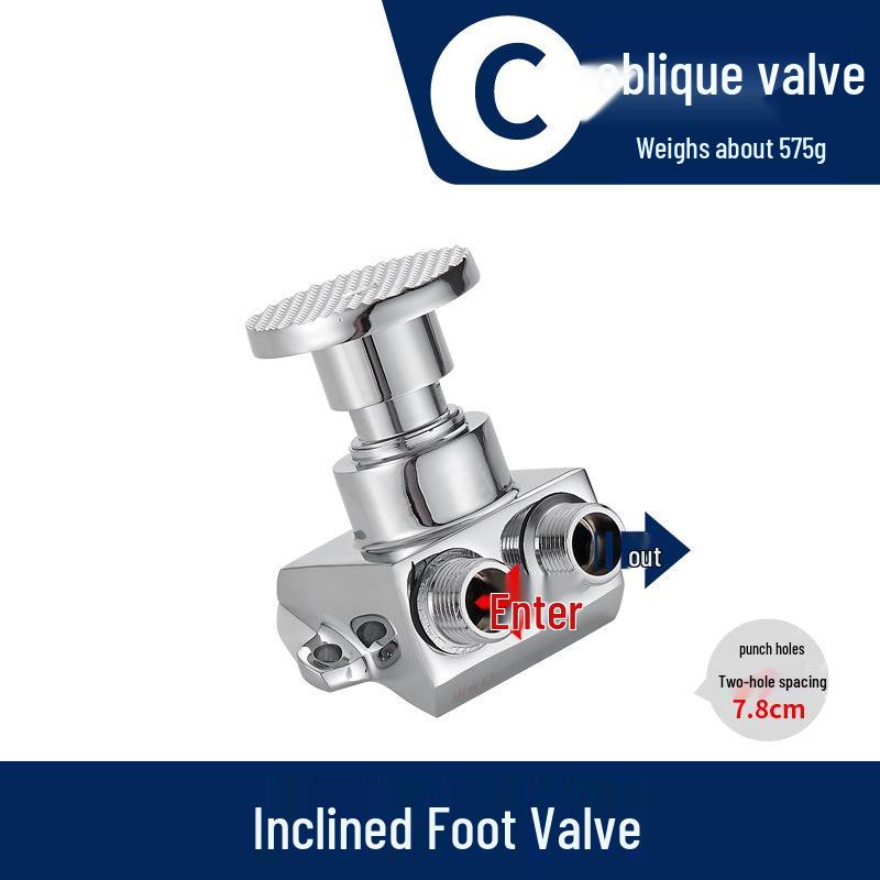 Fußbetätigtes Vollkupfer-Armaturventil für Krankenhaus- und Laborwaschbecken