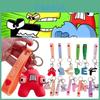 Alphabet Lore Crianças Chaveiro Adesivos Brinquedos Pingente Figuras Presente