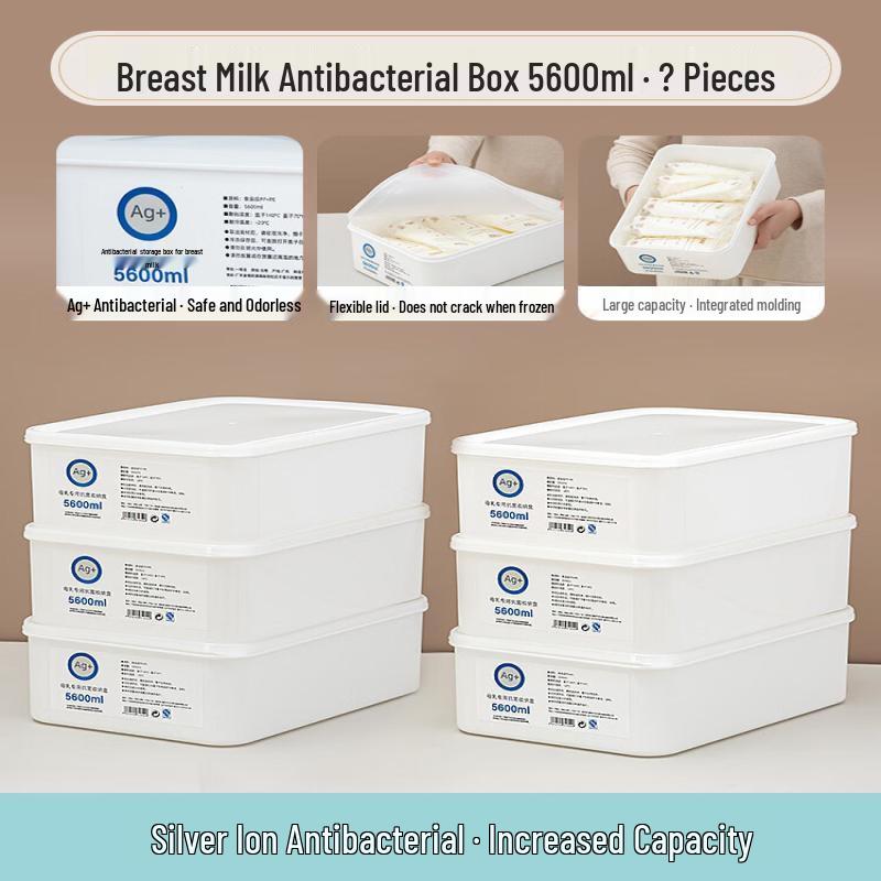 ZISIZ Antibacterial Breast Milk Freezer Storage Box