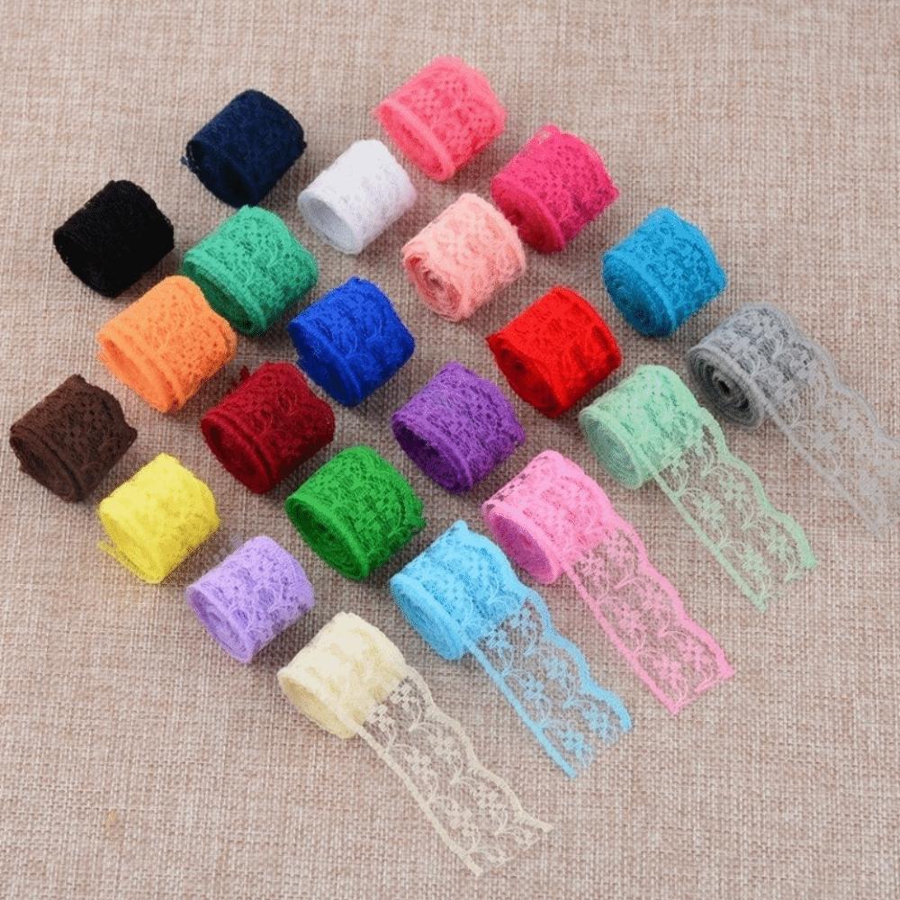 10 Meters Roll Lace Ribbon Non-Stretch Embroidered Net Trim New Unilateral Lace Trim  Decoration