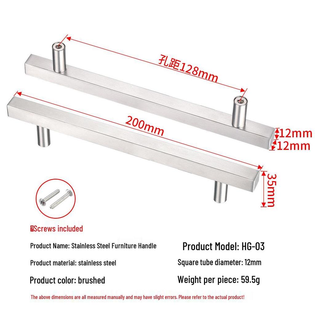Modern Simple Stainless Steel Kitchen Cabinet & Wardrobe Handle for Doors and Drawers