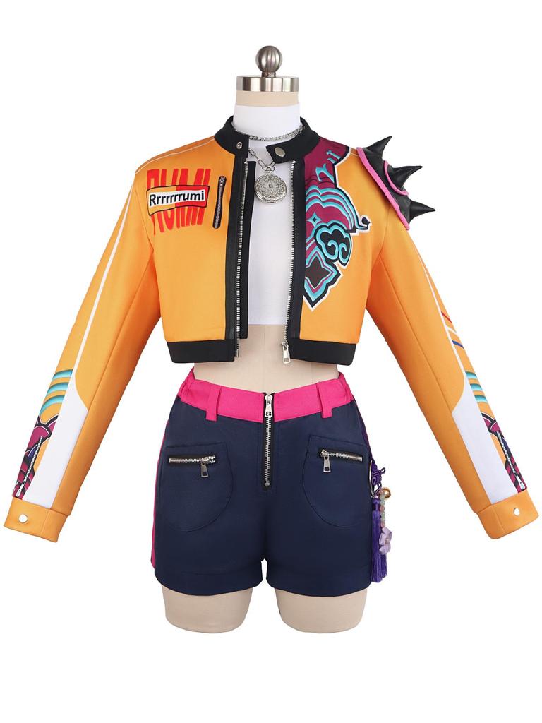 Halloween K-POP Demon Hunter Girl Group Kids Cosplay Costume - Lumi, Mila, Zoy Full Set